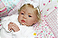 Boneca Bebê Reborn Menina Shyann 43 Cm Olhos Abertos Bebê Loirinha Muito Fofa E Realista - Imagem 2