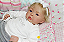 Boneca Bebê Reborn Menina Shyann 43 Cm Olhos Abertos Bebê Loirinha Muito Fofa E Realista - Imagem 3