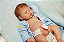 Bebê Reborn Menino Nod 45 Cm Olhos Fechados Super Realista Lindo Bebê Em Silicone Sólido Molinho - Imagem 2