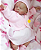 Bebê Reborn Menina Faith 46 Cm Olhos Fechados Bebê Realista Recém Nascida Acompanha Lindo Enxoval - Imagem 4