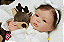 Bebê Reborn Menina Shyann 43 Cm Olhos Abertos Bebê Artesanal Sofisticada Realista Oferta De Natal - Imagem 4