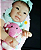 Boneca Bebê Reborn Menina Jialli 48 Cm Olhos Abertos Detalhes Reais Linda Bebê Oriental Em Promoção - Imagem 4
