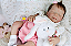 Boneca Bebê Reborn Menina Heather 55 Cm Olhos Fechados Princesinha Linda Bebê Com Enxoval Completo - Imagem 3