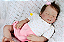 Boneca Bebê Reborn Menina Heather 55 Cm Olhos Fechados Princesinha Linda Bebê Com Enxoval Completo - Imagem 4