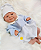Bebê Reborn Menina Coco Malu 40 Cm Olhos Abertos Silicone Sólido Super Realista Com Enxoval E Acessórios - Imagem 2