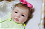 Bebê Reborn Menina Shyann 43 Cm Olhos Abertos Linda E Realista Um Verdadeiro Presente Super Oferta - Imagem 1