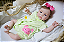 Bebê Reborn Menina Shyann 43 Cm Olhos Abertos Linda E Realista Um Verdadeiro Presente Super Oferta - Imagem 2