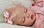 Bebê Reborn Menina Arilella 53 Cm Olhos Fechados Bebê Loirinha Em Bebê Silicone Sólido Com Enxoval - Imagem 2