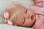 Bebê Reborn Menina Arilella 53 Cm Olhos Fechados Bebê Loirinha Em Bebê Silicone Sólido Com Enxoval - Imagem 4