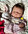 Bebê Reborn Menina Irmã Da Charlotte 50 Cm Olhos Fechados Bebê Silicone Sólido Molinho Super Realista - Imagem 4