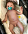 Bebê Reborn Menino Silicone Sólido 50 Cm Olhos Abertos Com Chupeta Detalhes De Um Bebê De Verdade - Imagem 3