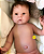 Bebê Reborn Menino Silicone Sólido 50 Cm Olhos Abertos Com Chupeta Detalhes De Um Bebê De Verdade - Imagem 4