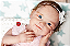 Bebê Reborn Menina Silicone Sólido 49 Cm Olhos Abertos Com Detalhes Super Realistas Acompanha Enxoval - Imagem 1