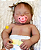 Bebê Reborn Menina Silicone Sólido 47 Cm Olhos Fechados Linda E Perfeita Bebê Gordinha Recém Nascida - Imagem 2