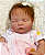 Bebê Reborn Menina Silicone Sólido 47 Cm Olhos Fechados Linda E Perfeita Bebê Gordinha Recém Nascida - Imagem 3