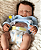 Bebê Reborn Menino Silicone Sólido 47 Cm Olhos Fechados Bebê Gordinho Muito Fofo Com Chupeta E Enxoval - Imagem 1