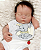 Bebê Reborn Menino Silicone Sólido 47 Cm Olhos Fechados Bebê Gordinho Muito Fofo Com Chupeta E Enxoval - Imagem 2