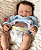Bebê Reborn Menino Silicone Sólido 47 Cm Olhos Fechados Bebê Gordinho Muito Fofo Com Chupeta E Enxoval - Imagem 1