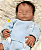 Bebê Reborn Menino Silicone Sólido 47 Cm Olhos Fechados Bebê Gordinho Muito Fofo Com Chupeta E Enxoval - Imagem 2