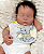 Bebê Reborn Menino Silicone Sólido 47 Cm Olhos Fechados Bebê Gordinho Muito Fofo Com Chupeta E Enxoval - Imagem 3