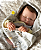 Bebê Reborn Menino Silicone Sólido 47 Cm Olhos Fechados Bebê Reborn Gordinho Super Realista Com Chupeta - Imagem 3