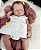 Bebê Reborn Menina Silicone Sólido 47 Cm Olhos Fechados Pode Dar Banho Acompanha Com Acessórios - Imagem 3