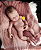 Bebê Reborn Menina Silicone Sólido 47 Cm Olhos Fechados Pode Dar Banho Acompanha Com Acessórios - Imagem 4