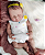 Bebê Reborn Menina Silicone Sólido 47 Cm Olhos Fechados Pode Dar Banho Acompanha Com Acessórios - Imagem 2
