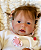 Bebê Reborn Menina Silicone Sólido 50 Cm Olhos Abertos Pode Dar Banho Acompanha Enxoval E Acessórios - Imagem 2