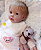 Boneca Bebê Reborn Menina Silicone Sólido 50 Cm Olhos Abertos Acompanha Lindo Enxoval E Chupeta - Imagem 3