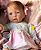 Bebê Reborn Menina Silicone Sólido 50 Cm Olhos Abertos Pode Dar Banho Princesinha Linda E Perfeita - Imagem 4