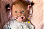Bebê Reborn Menina Silicone Sólido 50 Cm Olhos Abertos Pode Dar Banho Princesinha Linda E Perfeita - Imagem 1
