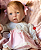 Bebê Reborn Menina Silicone Sólido 50 Cm Olhos Abertos Pode Dara Banho Princesinha Linda E Perfeita - Imagem 2