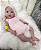 Boneca Bebê Reborn Menina Silicone Sólido 50 Cm Olhos Abertos Linda Princesa Com Enxoval Pode Dar Banho - Imagem 3