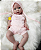 Boneca Bebê Reborn Menina Silicone Sólido 50 Cm Olhos Abertos Linda Princesa Com Enxoval Pode Dar Banho - Imagem 4