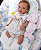 Bebê Reborn Menina Silicone Sólido 50 Cm Olhos Abertos Recém Nascida Acompanha Acessórios E Enxoval - Imagem 2