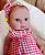 Bebê Reborn Menina Silicone Sólido 30 Cm Olhos Abertos Detalhes Reais Bebê Loirinha Recém Nascida - Imagem 4