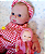Bebê Reborn Menina Silicone Sólido 30 Cm Olhos Abertos Detalhes Reais Bebê Loirinha Recém Nascida - Imagem 3