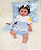 Bebê Reborn Menina Silicone Sólido 50 Cm Olhos Abertos Linda E Perfeita Acompanha Acessórios E Enxoval - Imagem 2