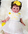 Boneca Bebê Reborn Menina Silicone Sólido 50 Cm Olhos Abertos Detalhes Reais De Um Bebê De Verdade - Imagem 1
