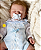 Bebê Reborn Menino Silicone Sólido 43 Cm Olhos Fechados Super Realista Detalhes De Um Bebê De Verdade - Imagem 4