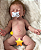 Bebê Reborn Menino Silicone Sólido 43 Cm Olhos Fechados Super Realista Detalhes De Um Bebê De Verdade - Imagem 1