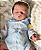 Bebê Reborn Menino Silicone Sólido 43 Cm Olhos Fechados Super Realista Detalhes De Um Bebê De Verdade - Imagem 2