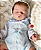 Bebê Reborn Menino Silicone Sólido 43 Cm Olhos Fechados Super Realista Detalhes De Um Bebê De Verdade - Imagem 2