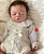 Bebê Reborn Menina Silicone Sólido 43 Cm Olhos Fechados Bebê Parace De Verdade Com Lindo Enxoval - Imagem 2