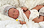 Bebê Reborn Menino Silicone Sólido 43 Cm Olhos Fechados Detalhes Reais De Um Bebê Pode Tomar Banho - Imagem 2