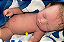 Bebê Reborn Menino Silicone Sólido 43 Cm Olhos Fechados Pode Tomar Banho Acompanha Enxoval E Chupeta - Imagem 1