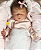 Boneca Bebê Reborn Menina Silicone Sólido 43 Cm Olhos Fechados Bebê Dormindo Chupando Chupeta - Imagem 2