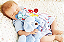Bebê Reborn Menino Noah 49 Cm Olhos Fechados Muito Fofo Com Detalhes Reais De Um Bebê De Verdade - Imagem 1