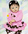 Bebê Reborn Menina Raven 49 Cm Olhos Abertos Bebê Recém Nascida Linda E Perfeita Com Acessórios - Imagem 1